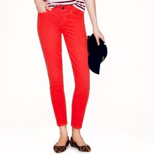 J Crew stretch vintage cord in bright pink